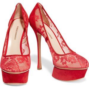 NWT Nicholas Kirkwood Red Felix Platform Pumps